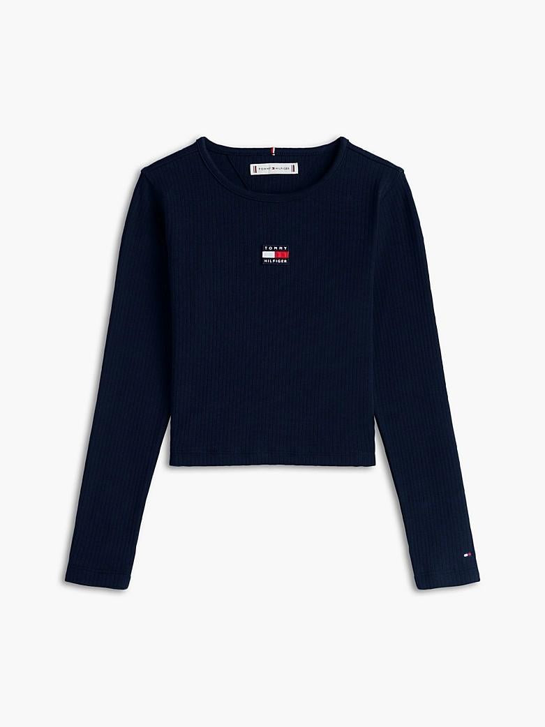 T-shirt heritage extra slim fit a coste KG0KG09065J C1G TOMMY HILFIGER 