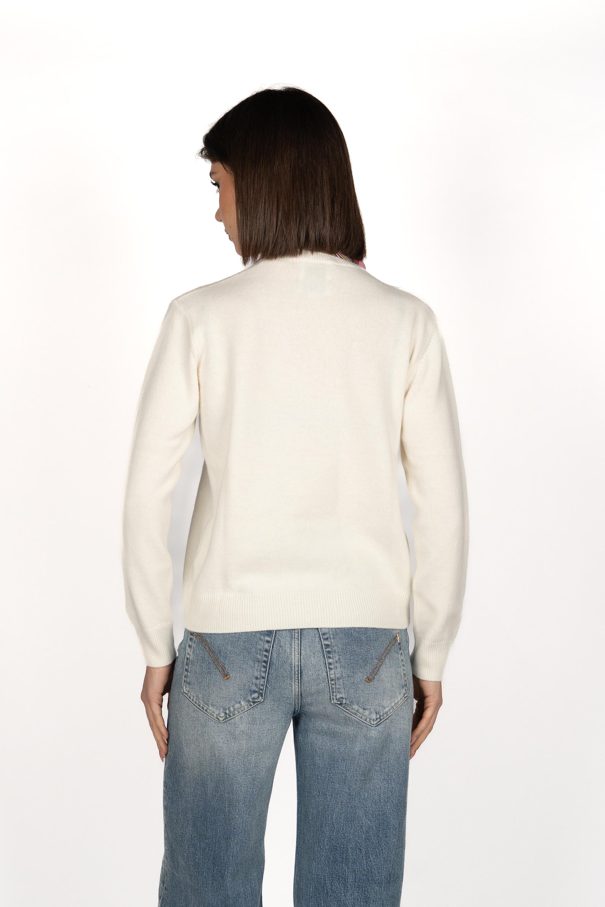 Maglione New Queen con jacquard Vacanze di Natale QUE0010 00433I MC2 SAINT BARTH 