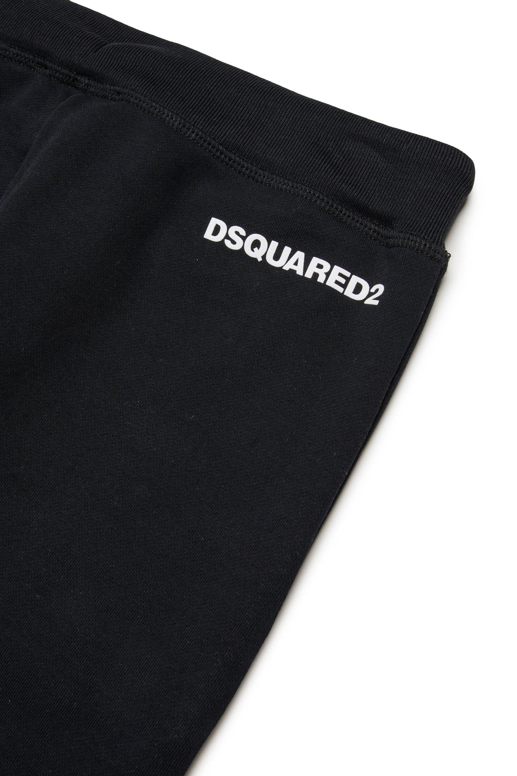 Pantaloni in pile con logo DQ3025D0094 DQ900 DSQUARED2 