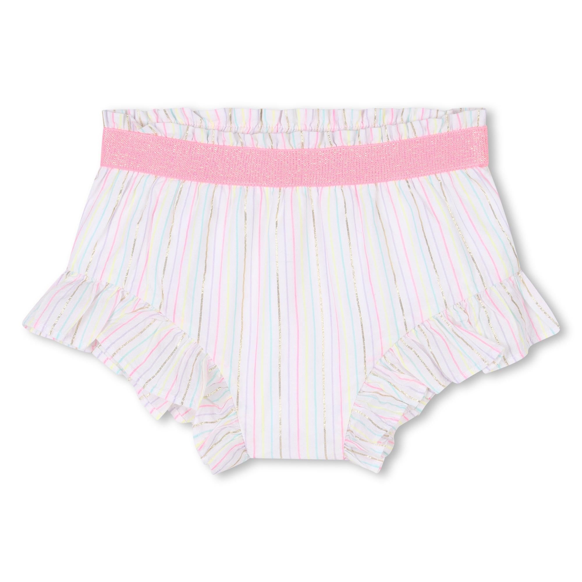 Set con shorts e stampa arcobaleno U21009 N34 BILLIEBLUSH 