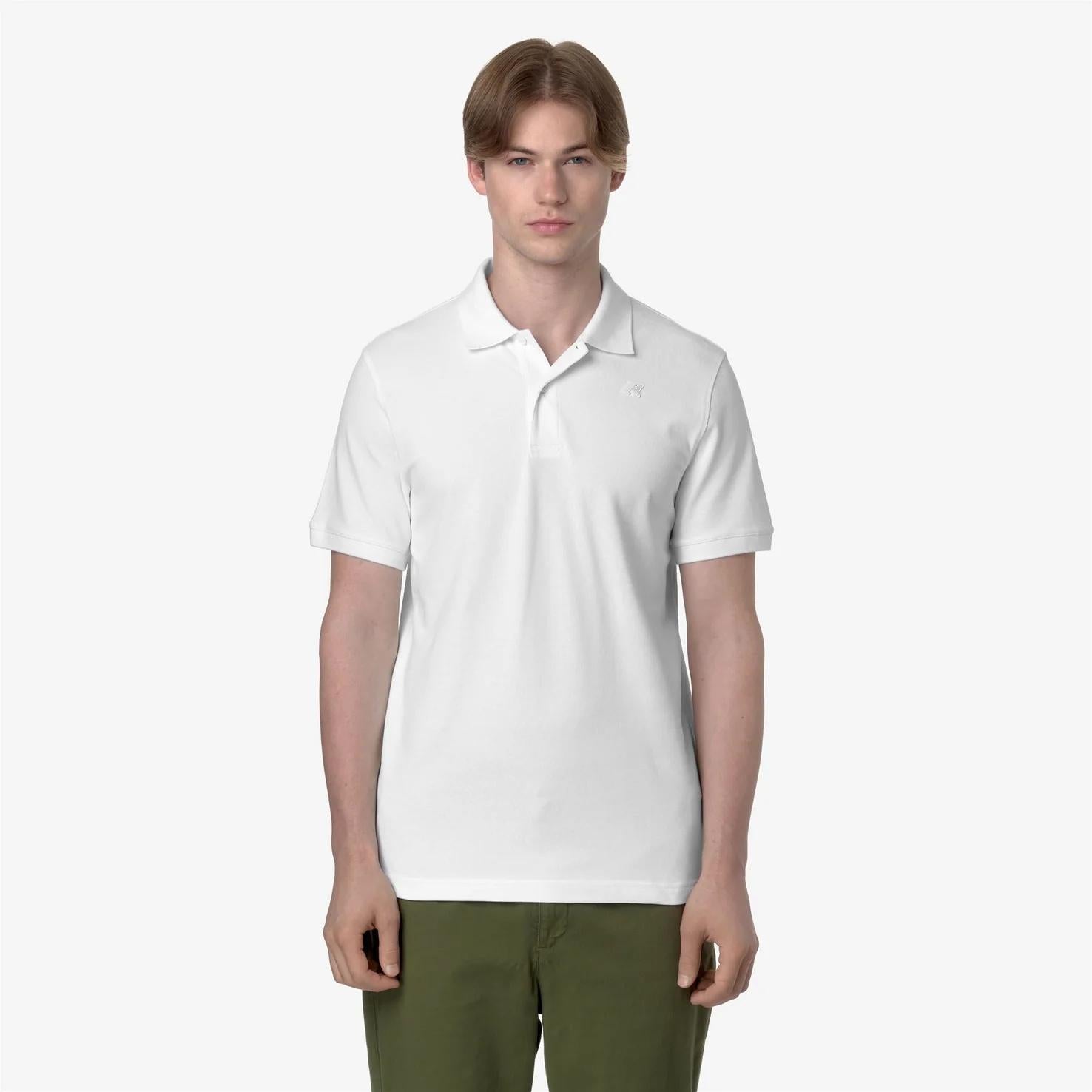 Polo Uomo Stretch Piquet bianco K5127BW 001 K-WAY 