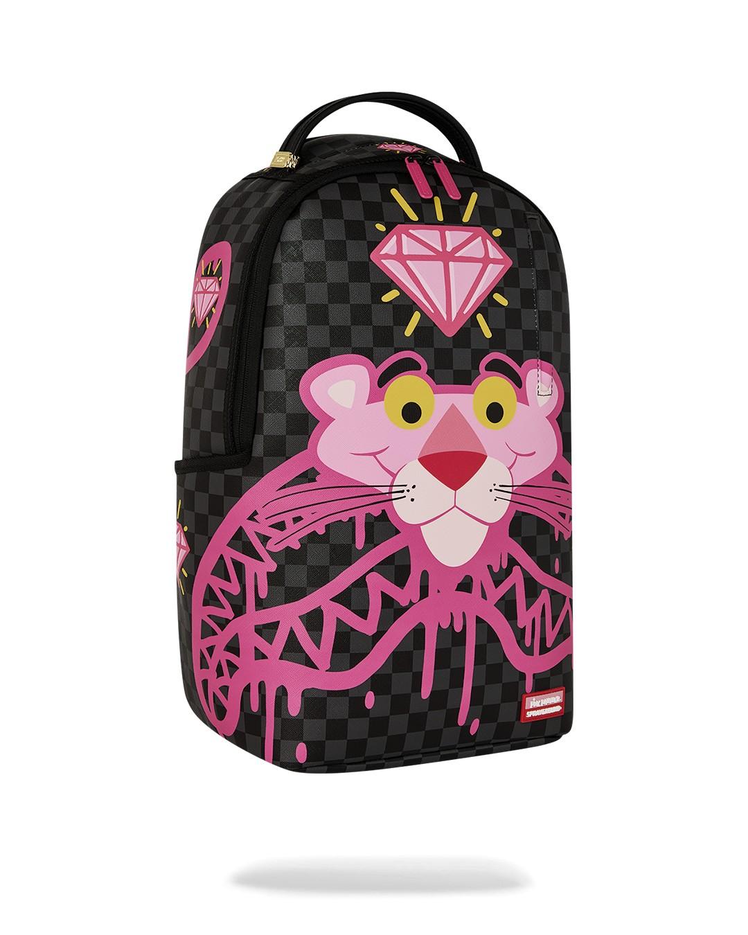 Pink panther drippy diamonds backpack 910B8790 NSZ SPRAYGROUND 