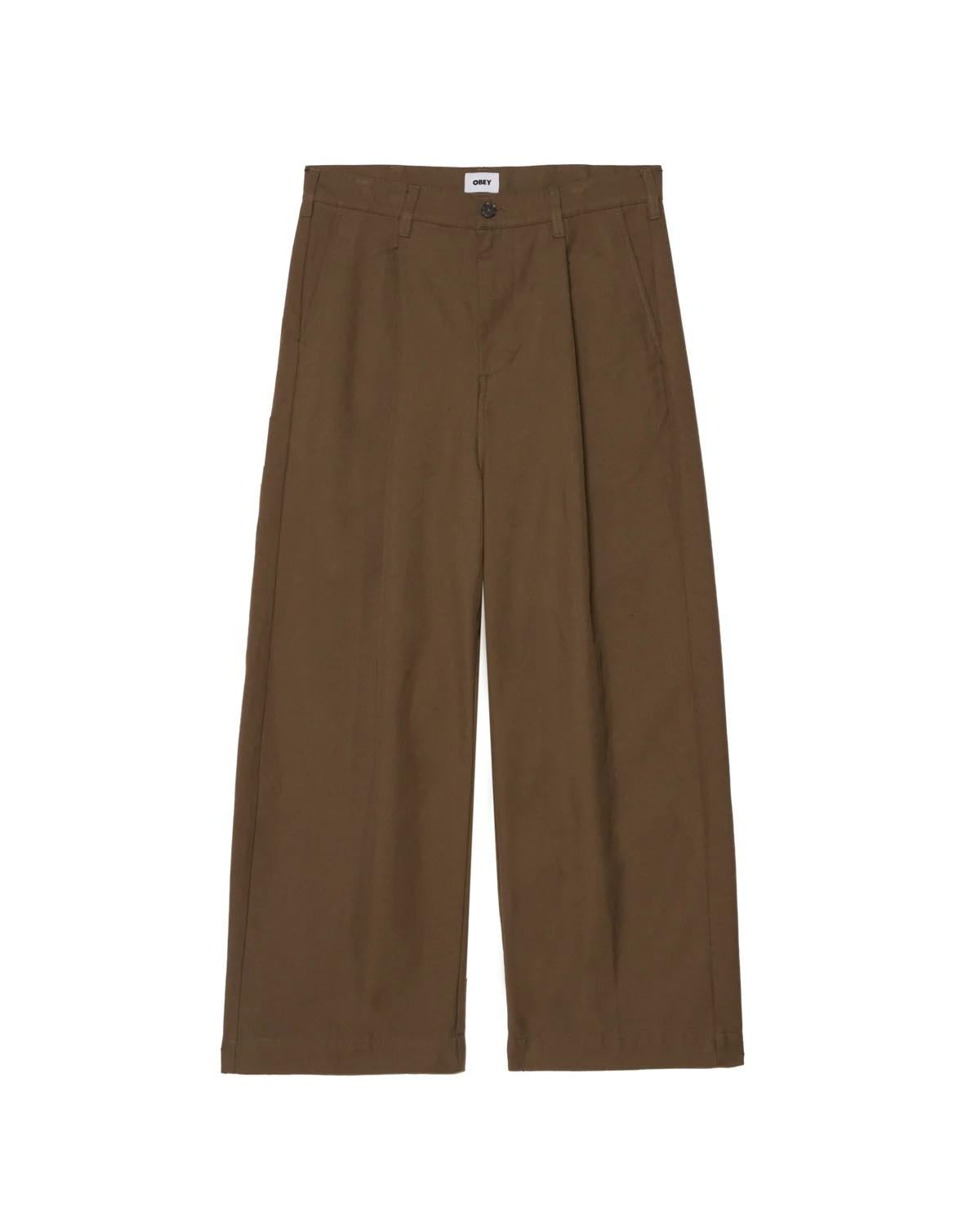 Pantalone Oliver Pleated 142020243 WRN OBEY 