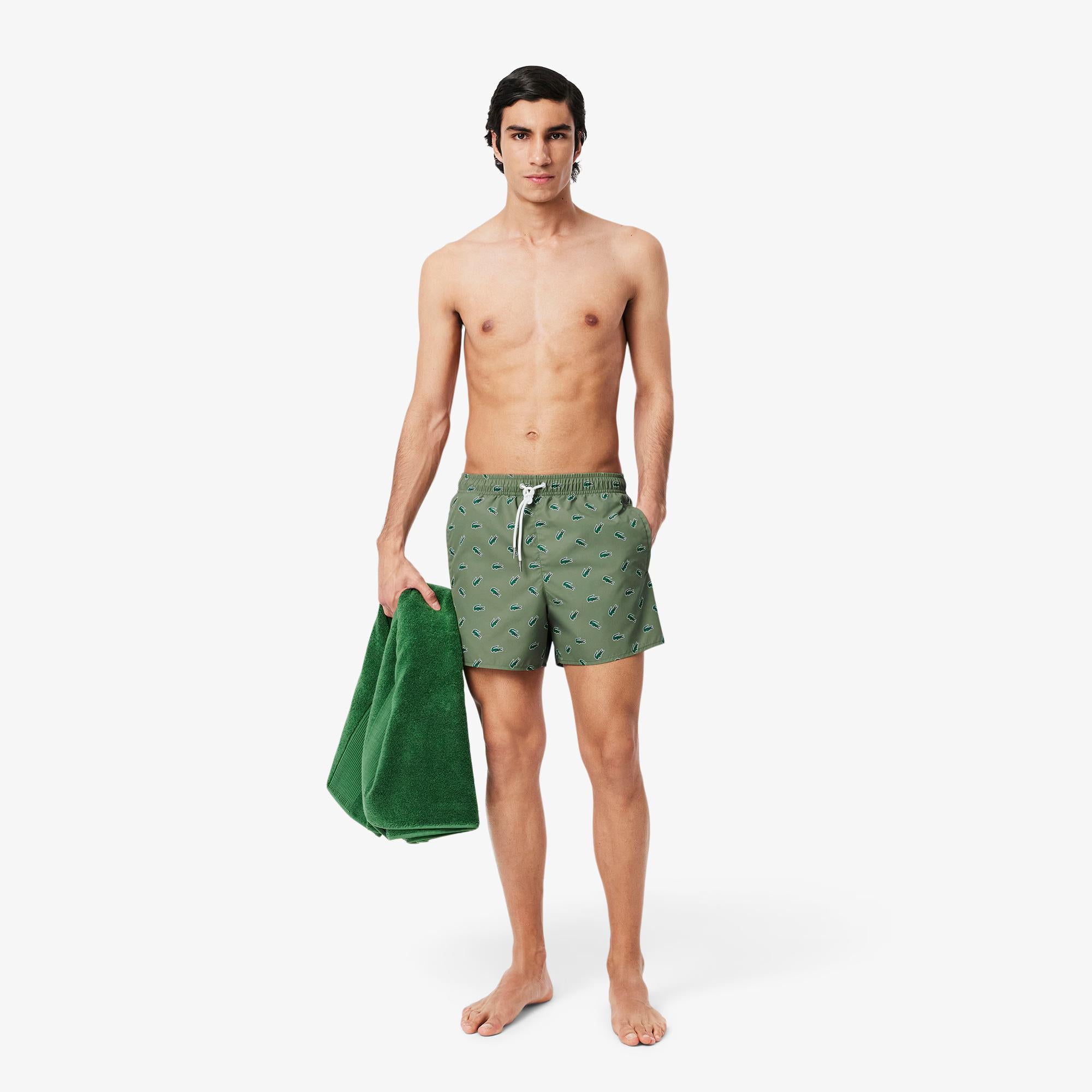 Costume da bagno con logo stampato MH7188 IC3 LACOSTE 