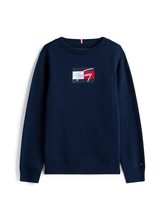 Felpa con logo firma THKB0KB09741T C1G TOMMY HILFIGER 