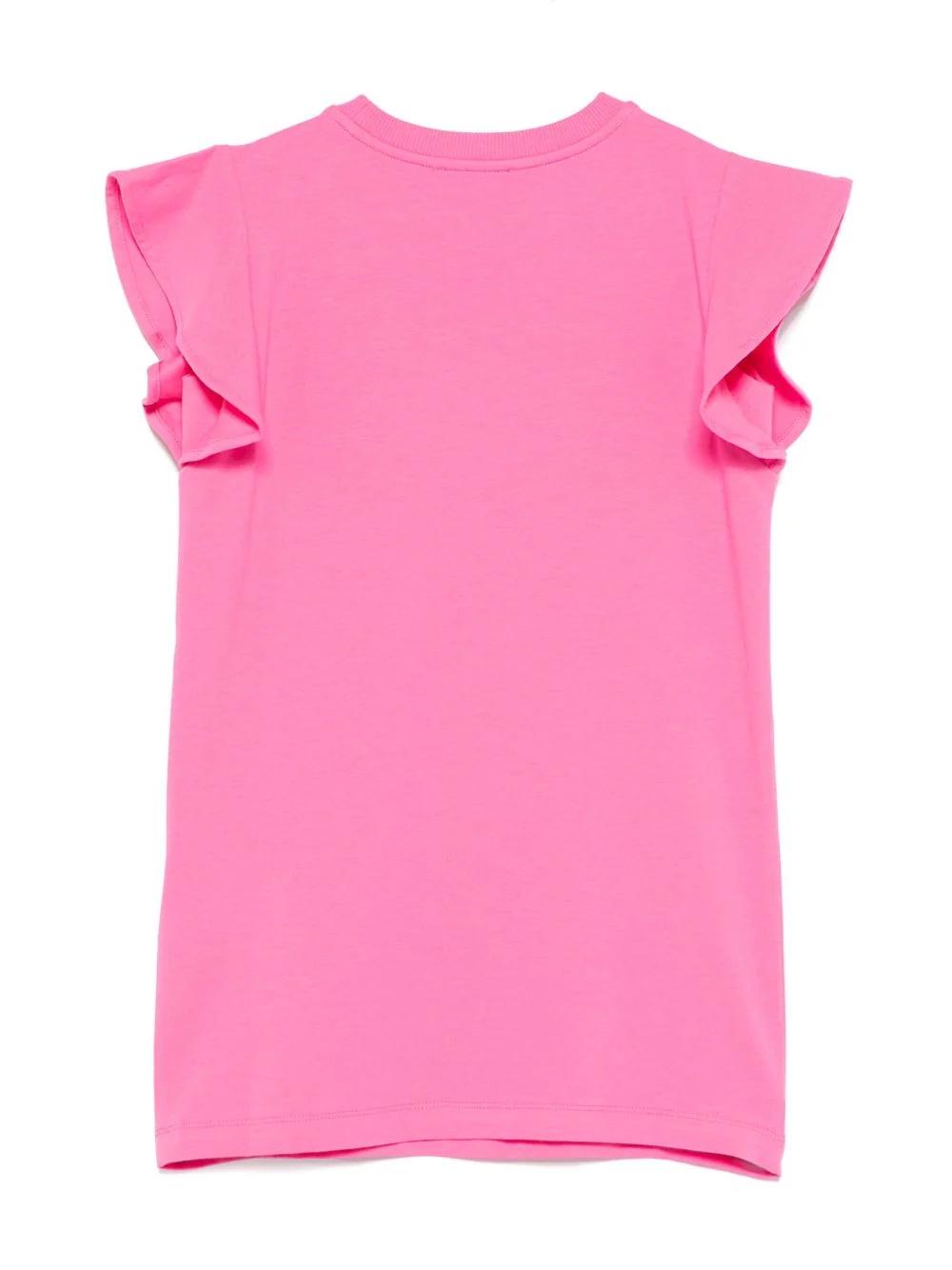 Abito con stampa  logo HDV0G8LBA00 50533 MOSCHINO KID 