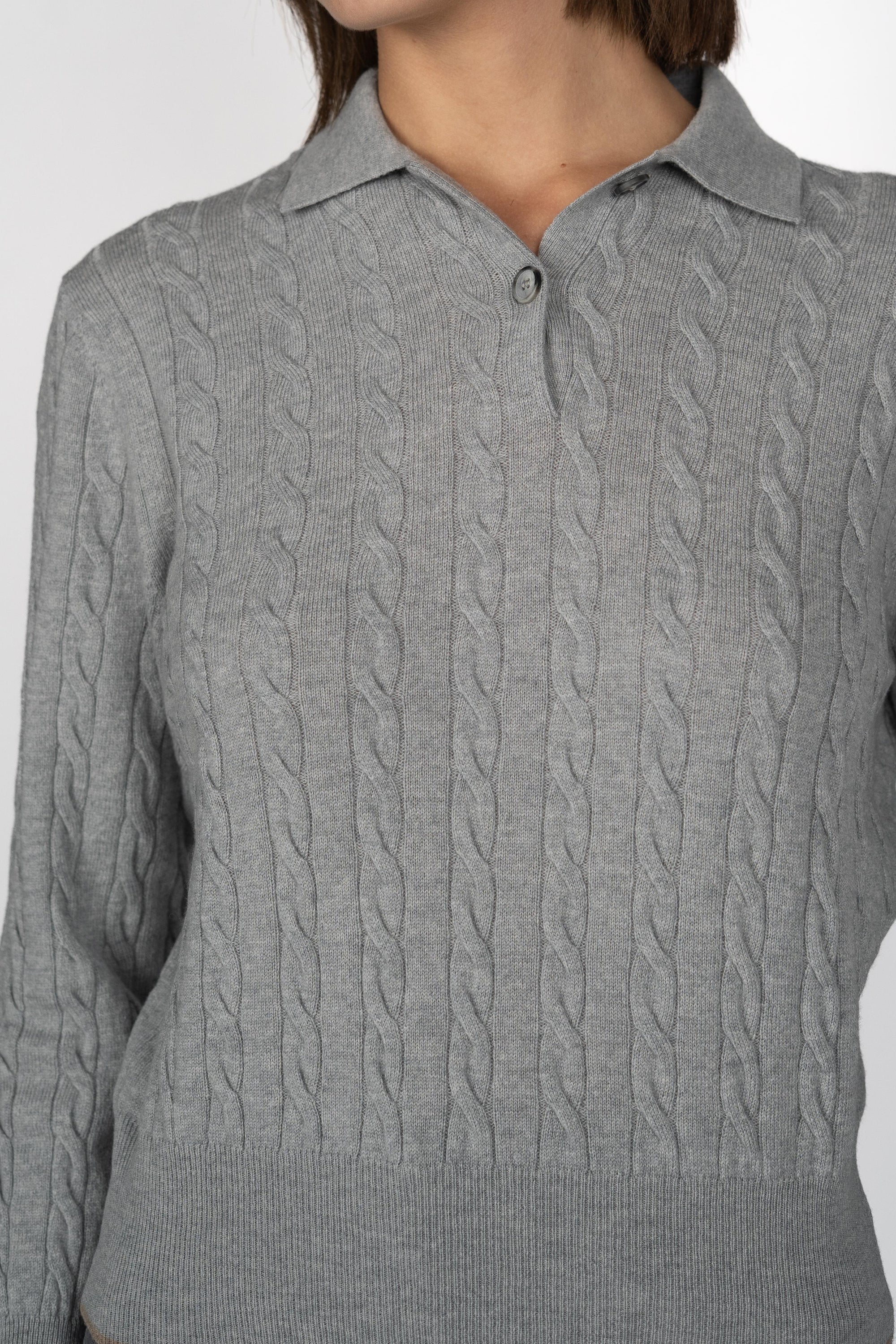 Polo a trecce 57211/12881 061 GRAN SASSO 