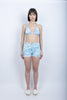 Shorts stampa Fleur de Joie bilberry
