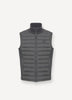 Vest with knitted inserts