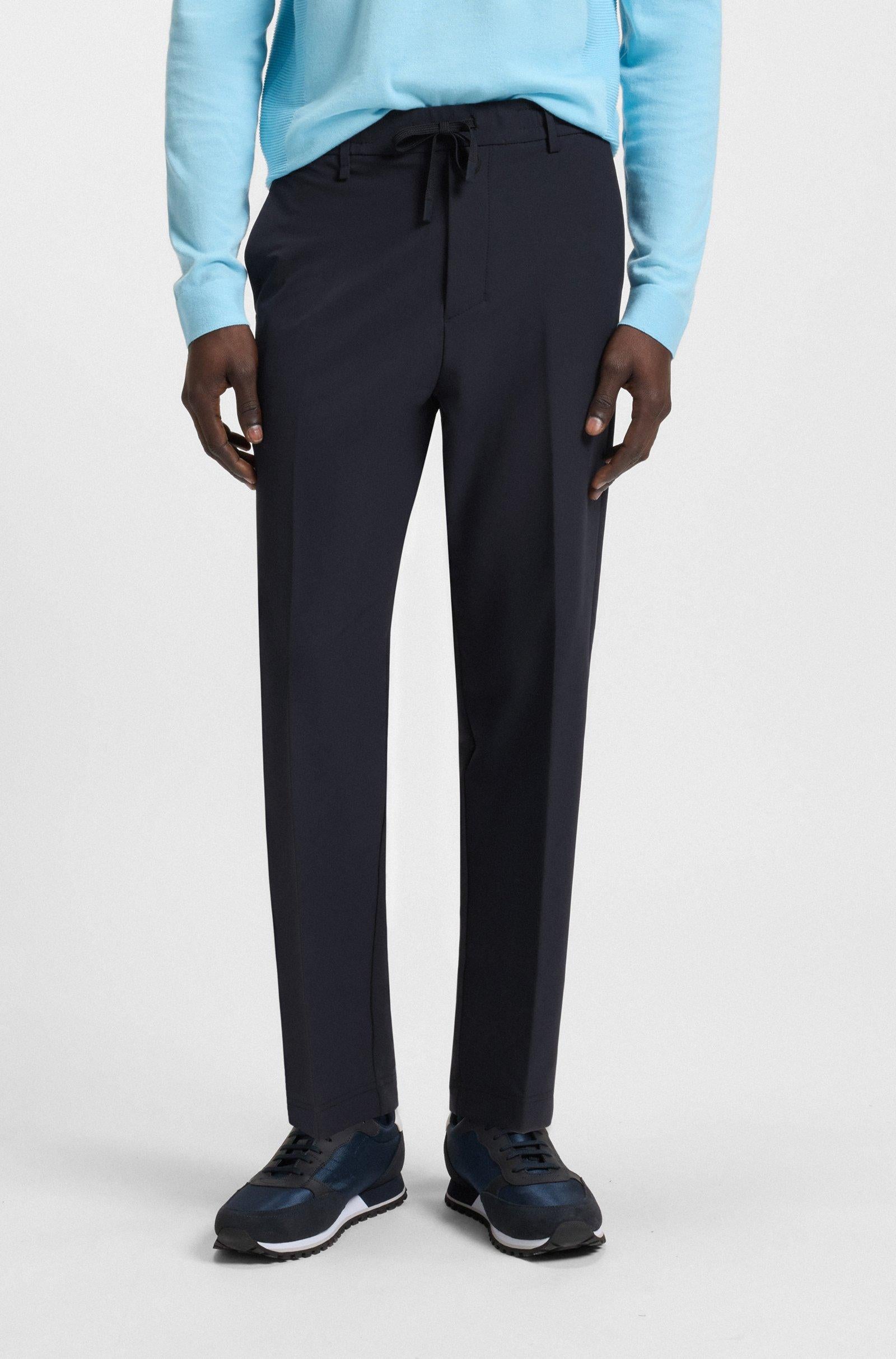 Pantaloni a taglio stretto con finitura idrorepellente 50538179 402 BOSS 