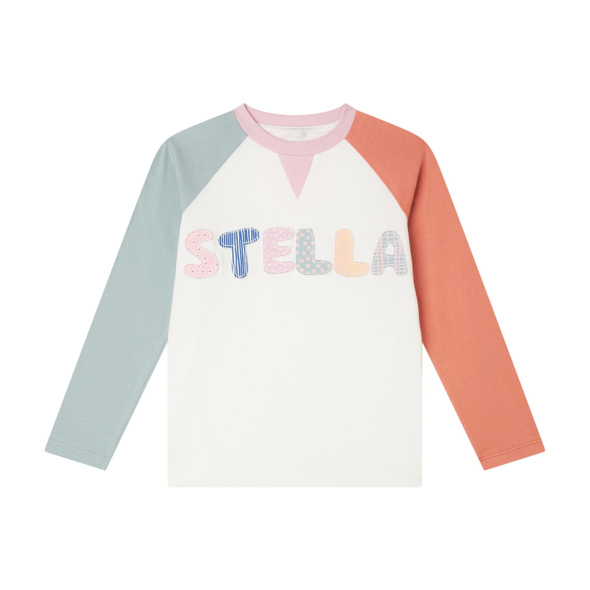 Maglia con logo e maniche colorate TX8B00Z0434 999 STELLA MCCARTNEY 