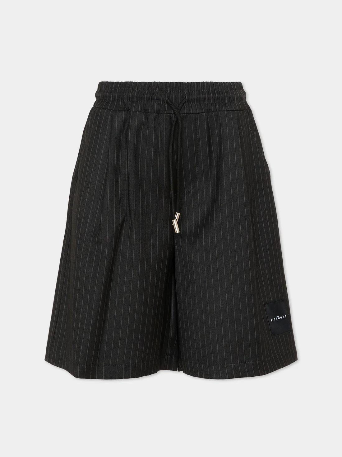 Shorts eleganti grigi gessati RBP26082BE GREYDARK RICHMOND 
