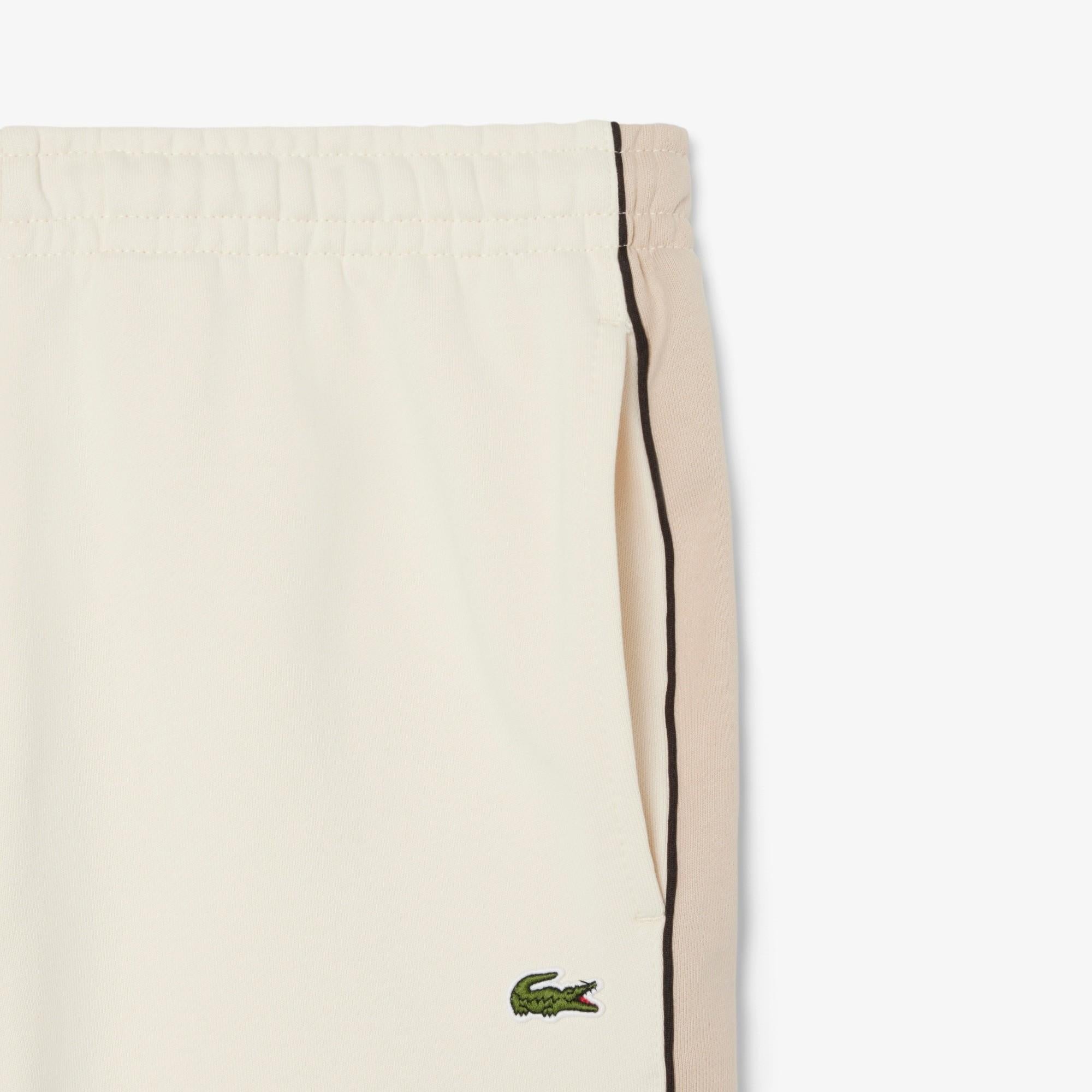 Shorts in tessuto felpato regular fit color block GH0893 3RR LACOSTE 