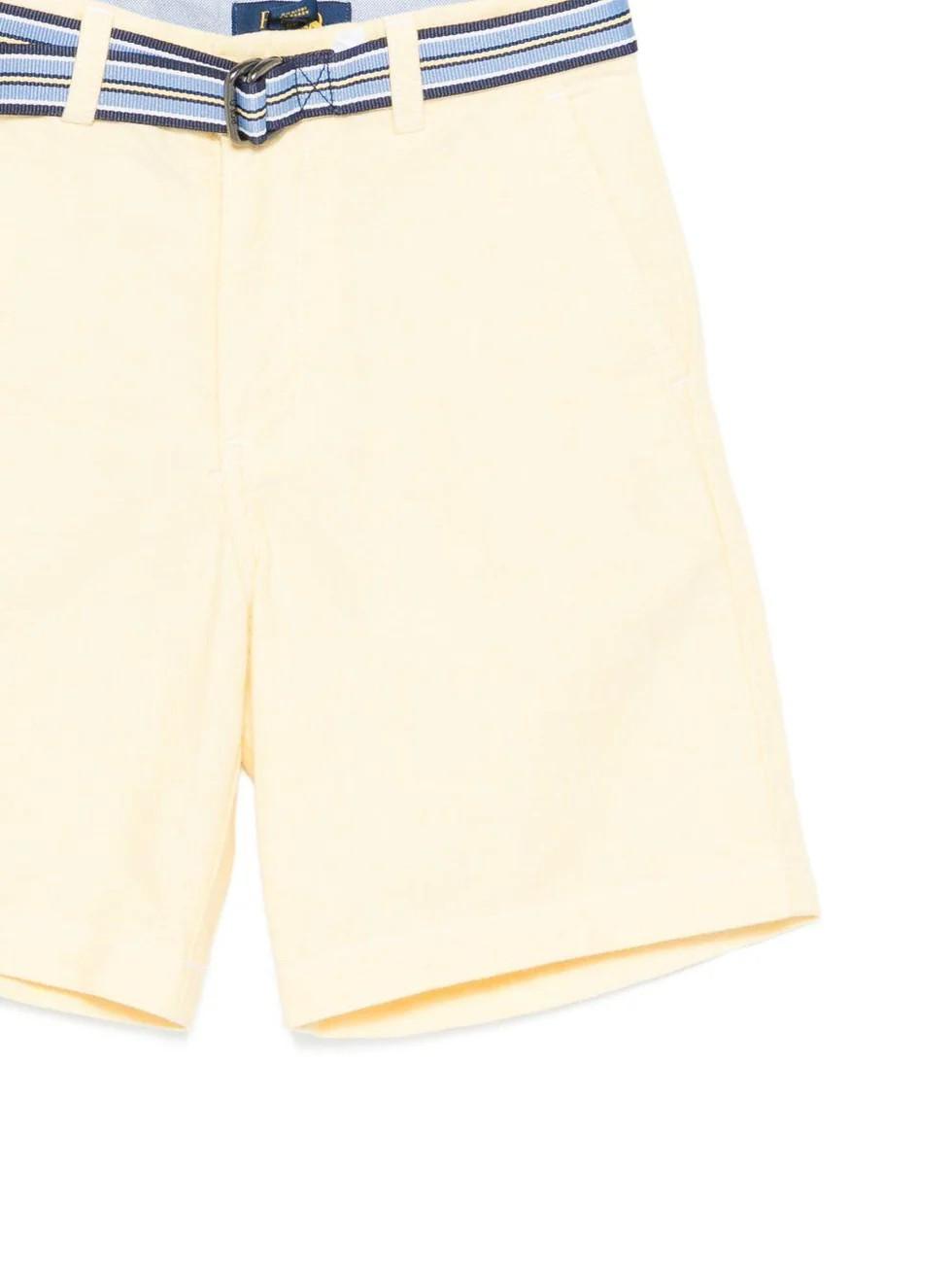 Shorts giallo con cintura a righe 322963291 501 POLO RALPH LAUREN 