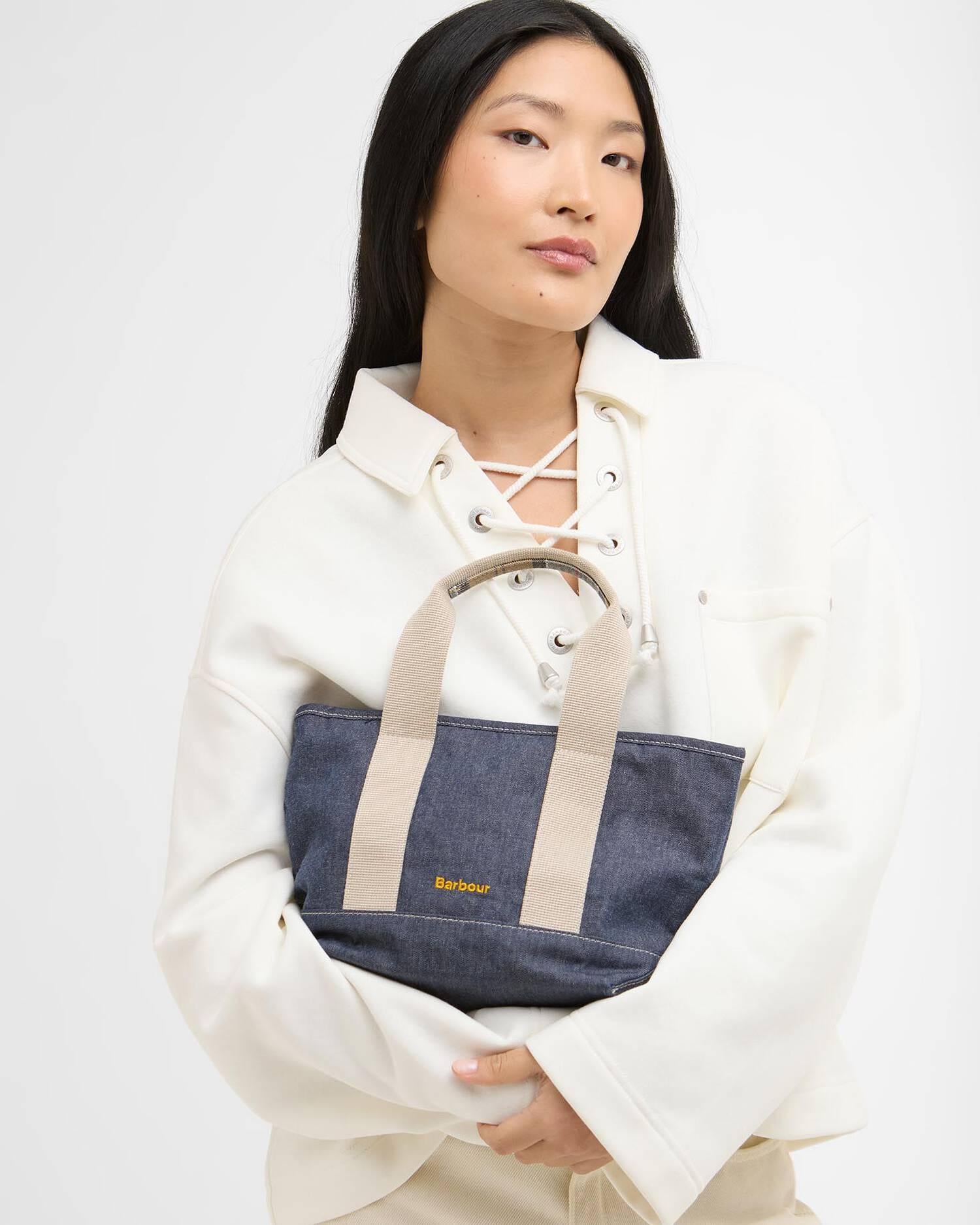 Mini borsa tote in denim Mya LBA0539 IN71 BARBOUR 