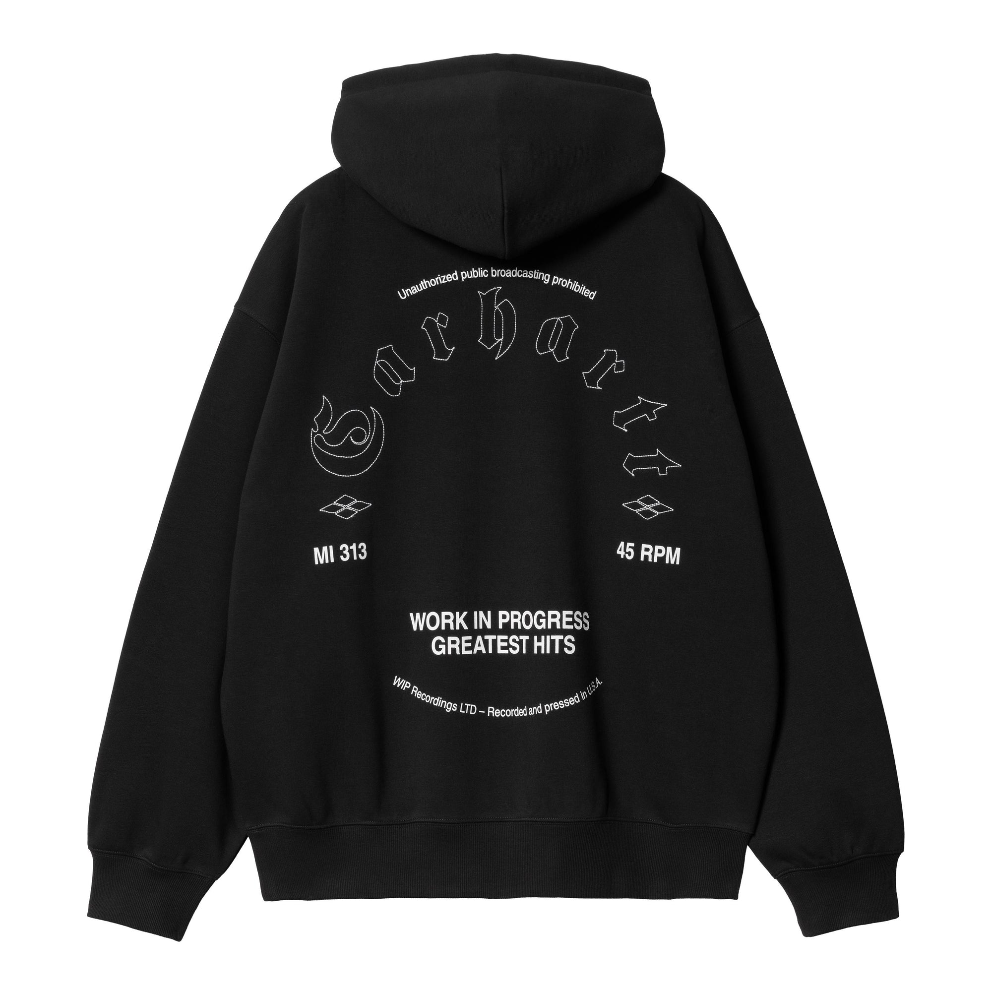 Hooded Greatest Hits Sweat bianco I034416 0D2XX CARHARTT WIP 