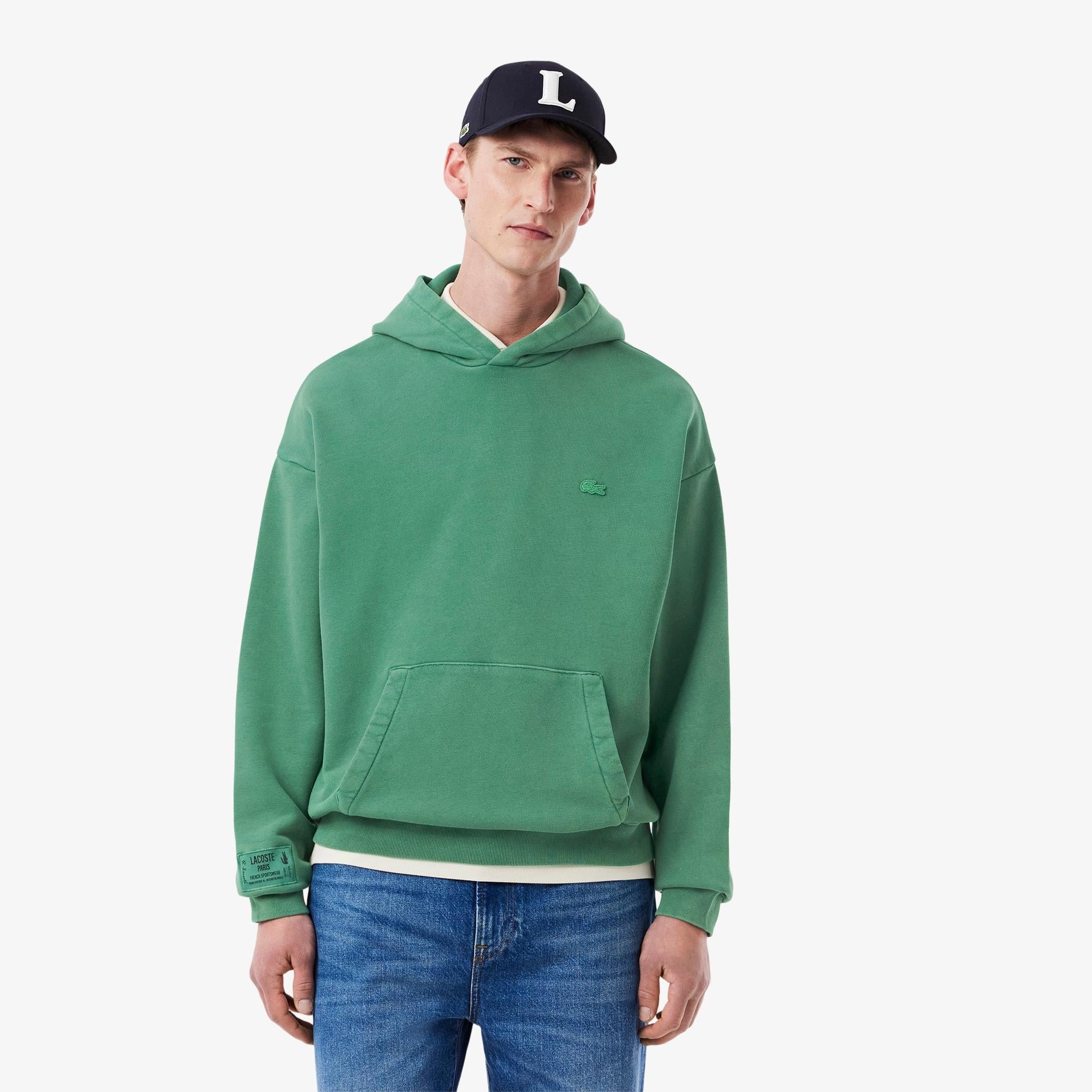 Felpa con cappuccio in cotone felpato SH9905 132 LACOSTE 