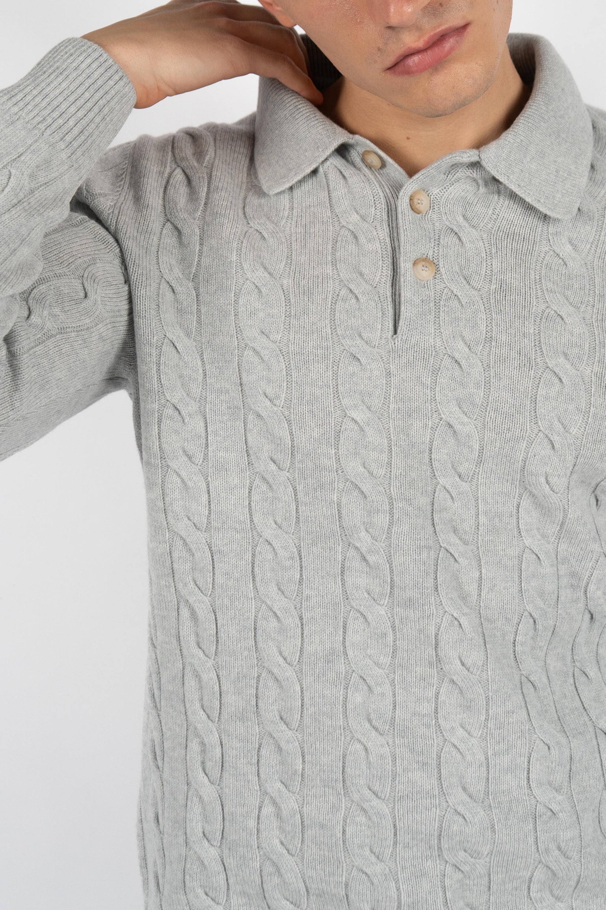 Polo a trecce 23172/19651 044 GRAN SASSO 