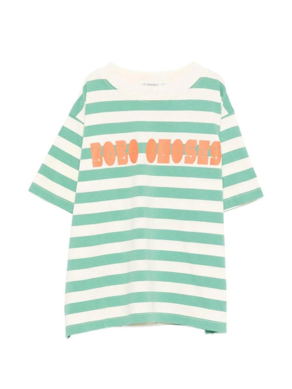 T-shirt con logo sul davanti B126AC136 199 BOBO CHOSES 