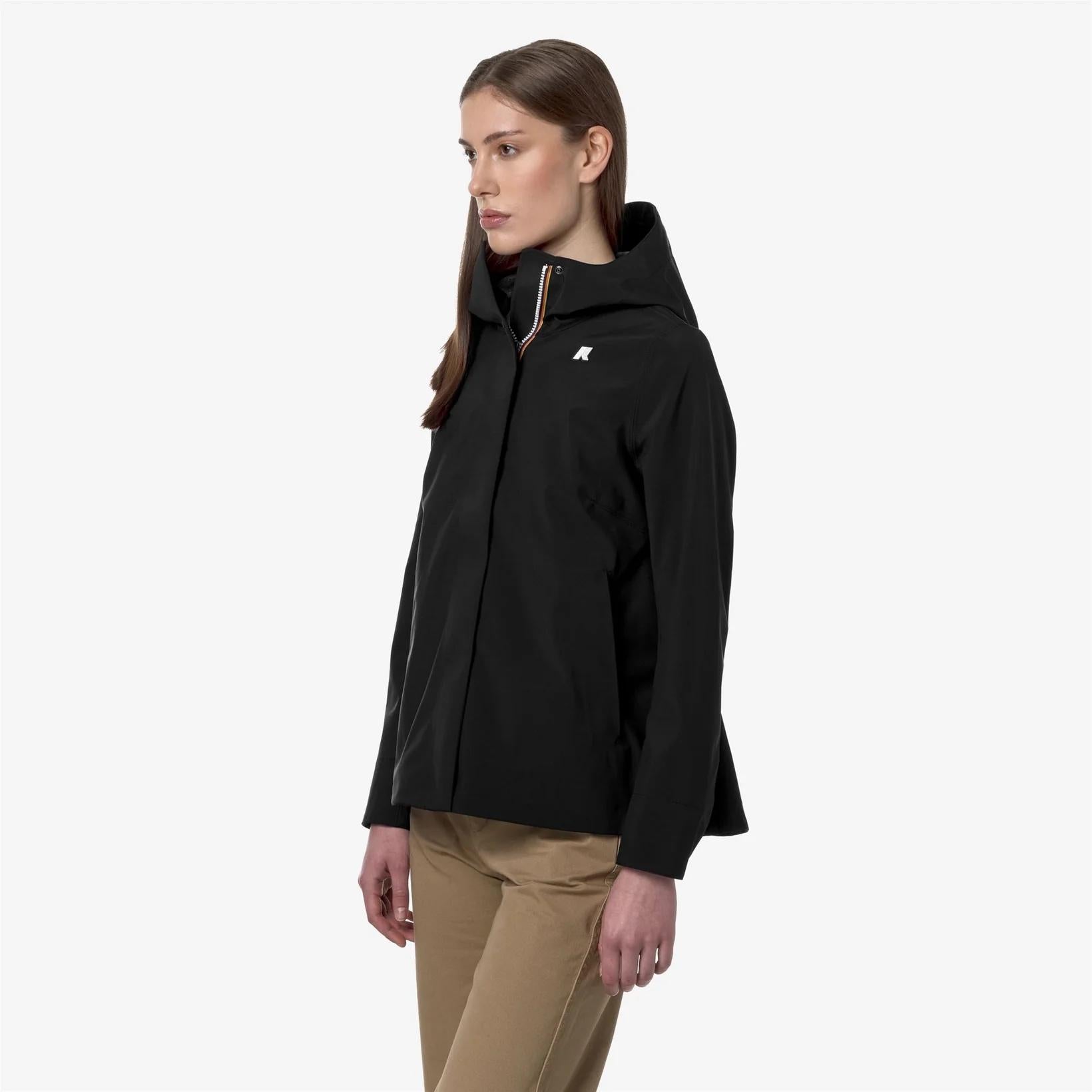 Giacca Donna Madalina Bonded Jersey nero K3137GW USY K-WAY 