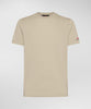Zole 02 T-Shirt in Piquet stretch di cotone e seta amaretto