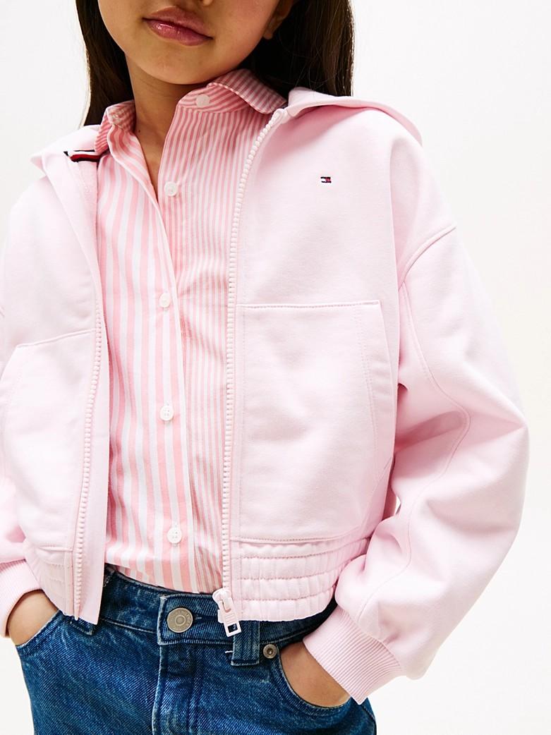 Felpa relaxed fit con cappuccio e zip KG0KG08688J TOG TOMMY HILFIGER 