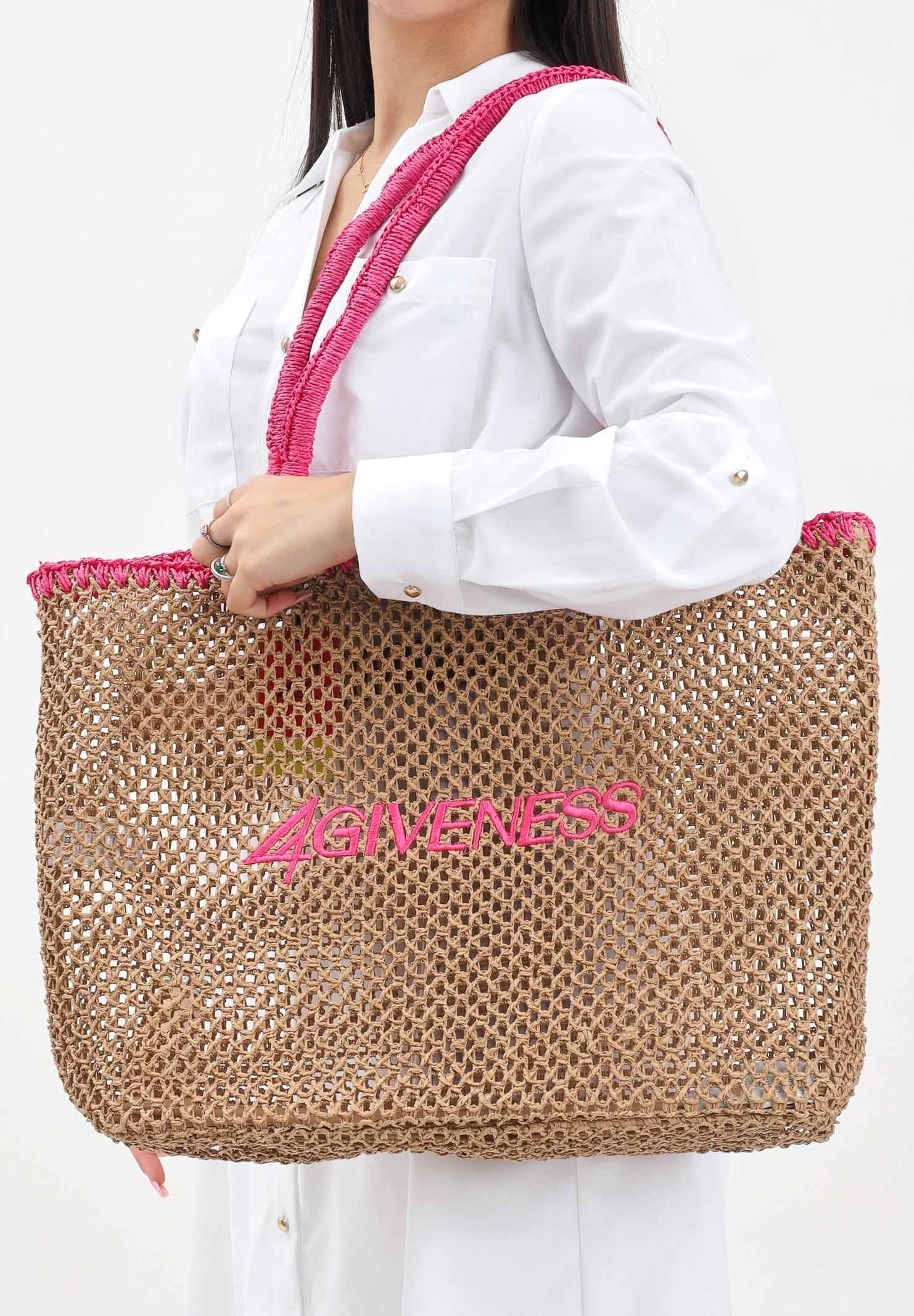 Borsa promo cartapaglia ricamo logo 125WACBO5504 005 4GIVENESS 