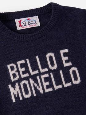 Maglione girocollo Douglas con jacquard Bello e monello DOU0001 01681IA MC2 SAINT BARTH 