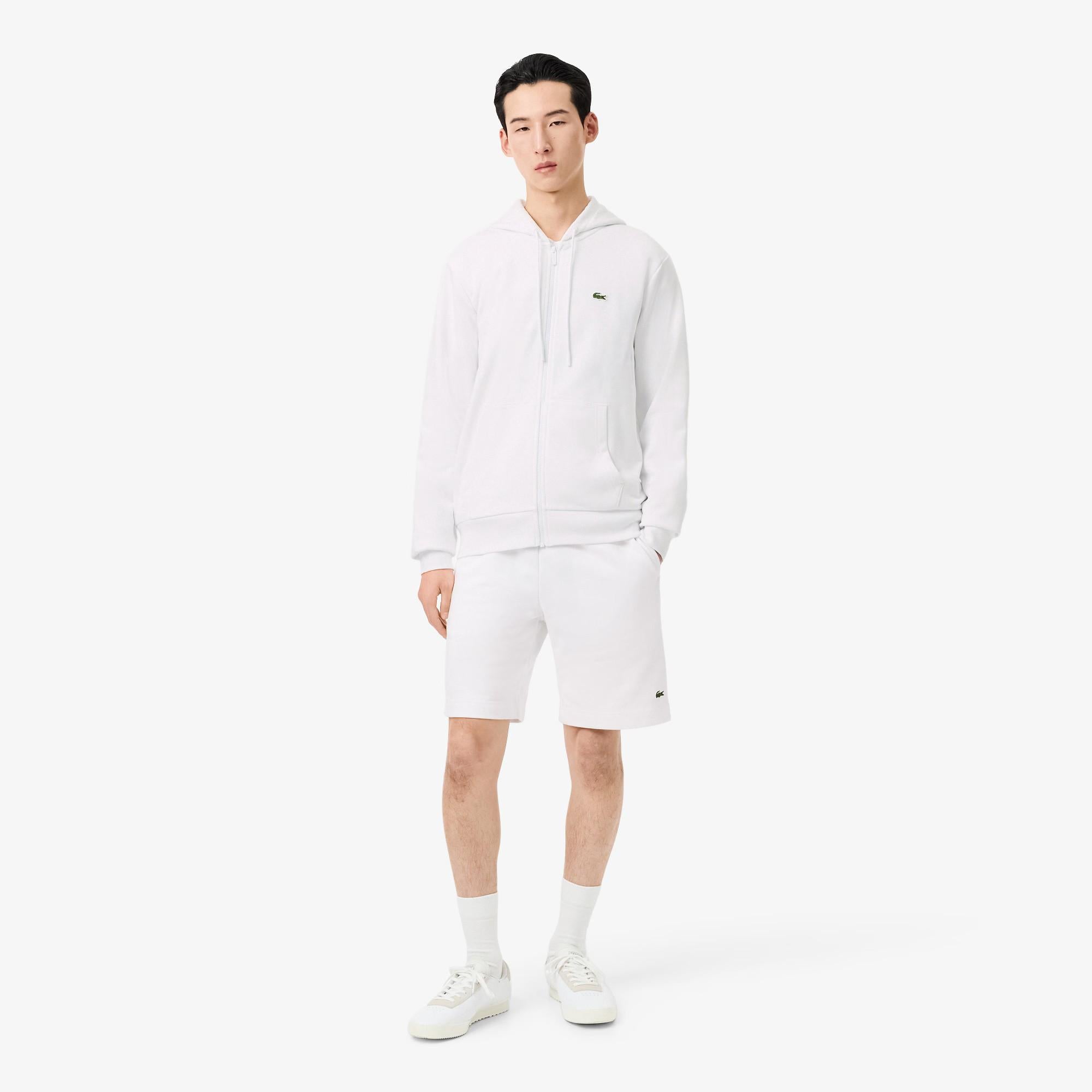 Shorts in tessuto felpato regular fit GH9860 001 LACOSTE 