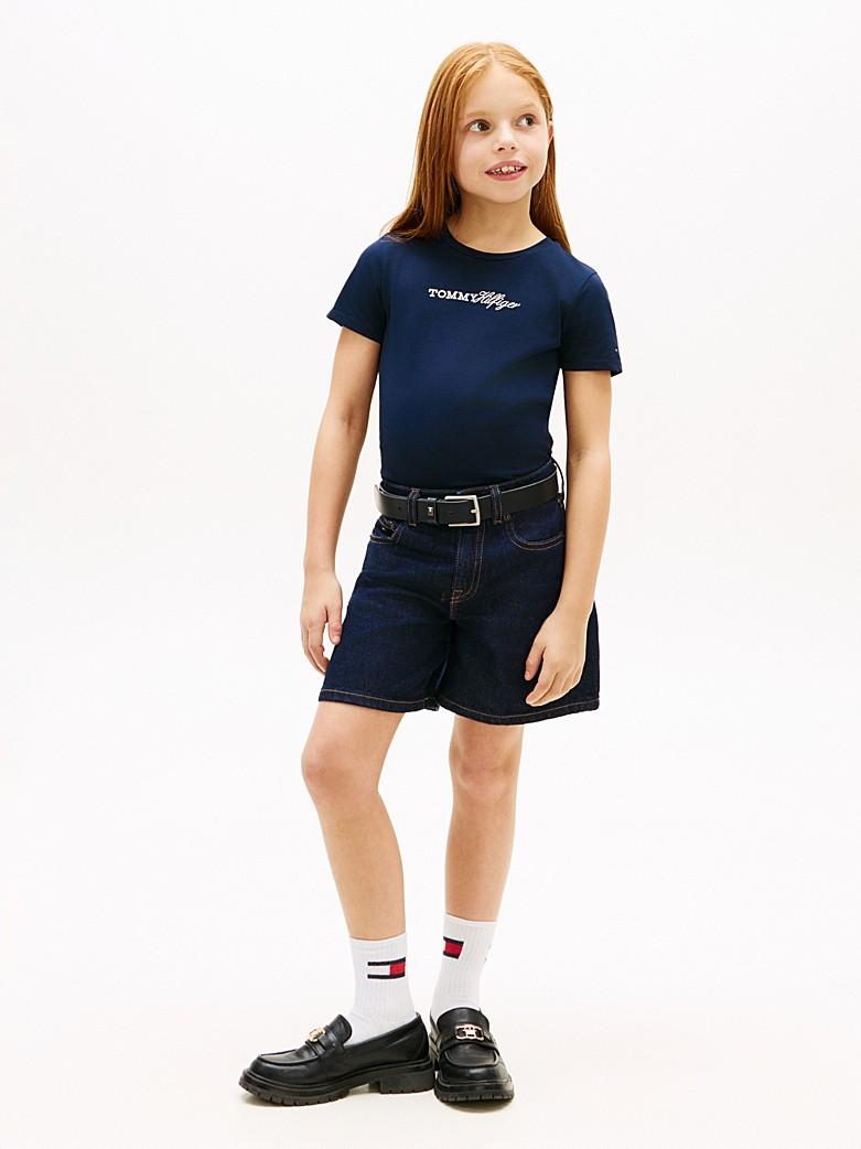 T-shirt slim fit in jersey vintage con logo KG0KG09123T C1G TOMMY HILFIGER 