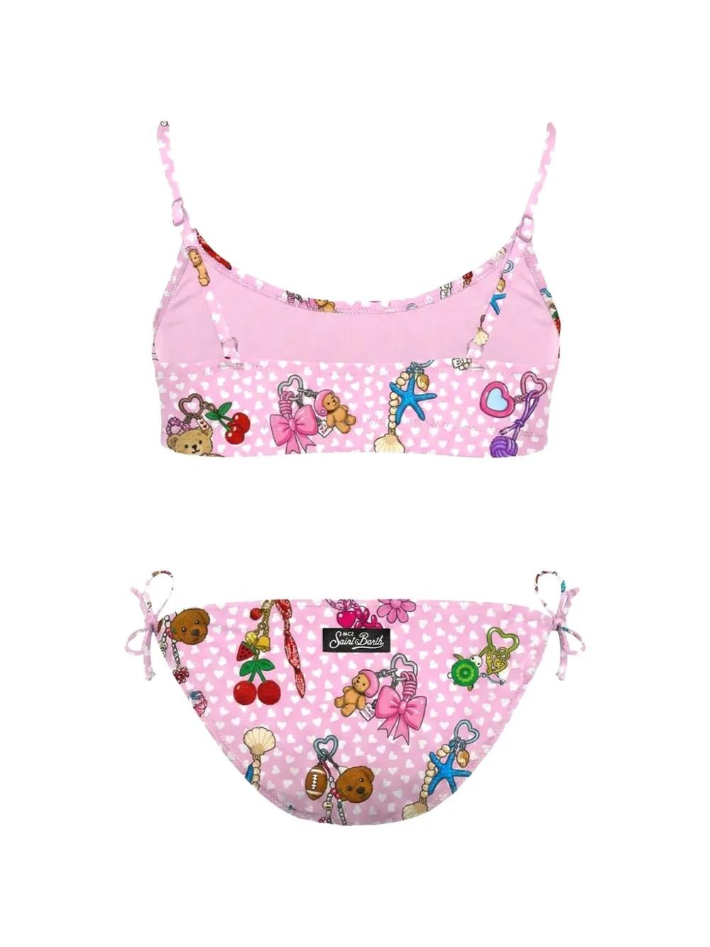 Bikini reversibile con stampa grafica JAI0004 00518L MC2 SAINT BARTH 