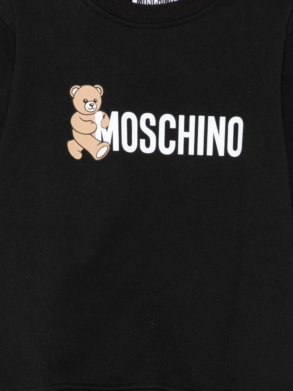 Felpa con stampa Teddy Bear HPF08VLCA83 60100 MOSCHINO KID 