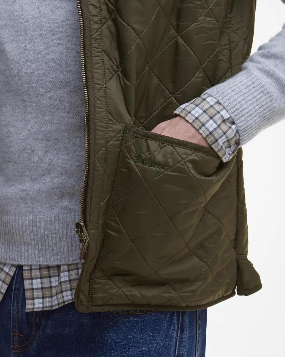Gilet trapuntato/fodera con zip Polarquilt MLI0002 OL91 BARBOUR 