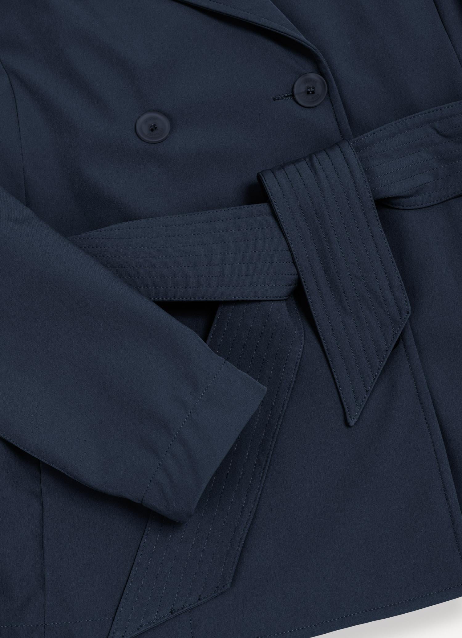 Trench corto in softshell con cintura 19006WV 99 COLMAR 