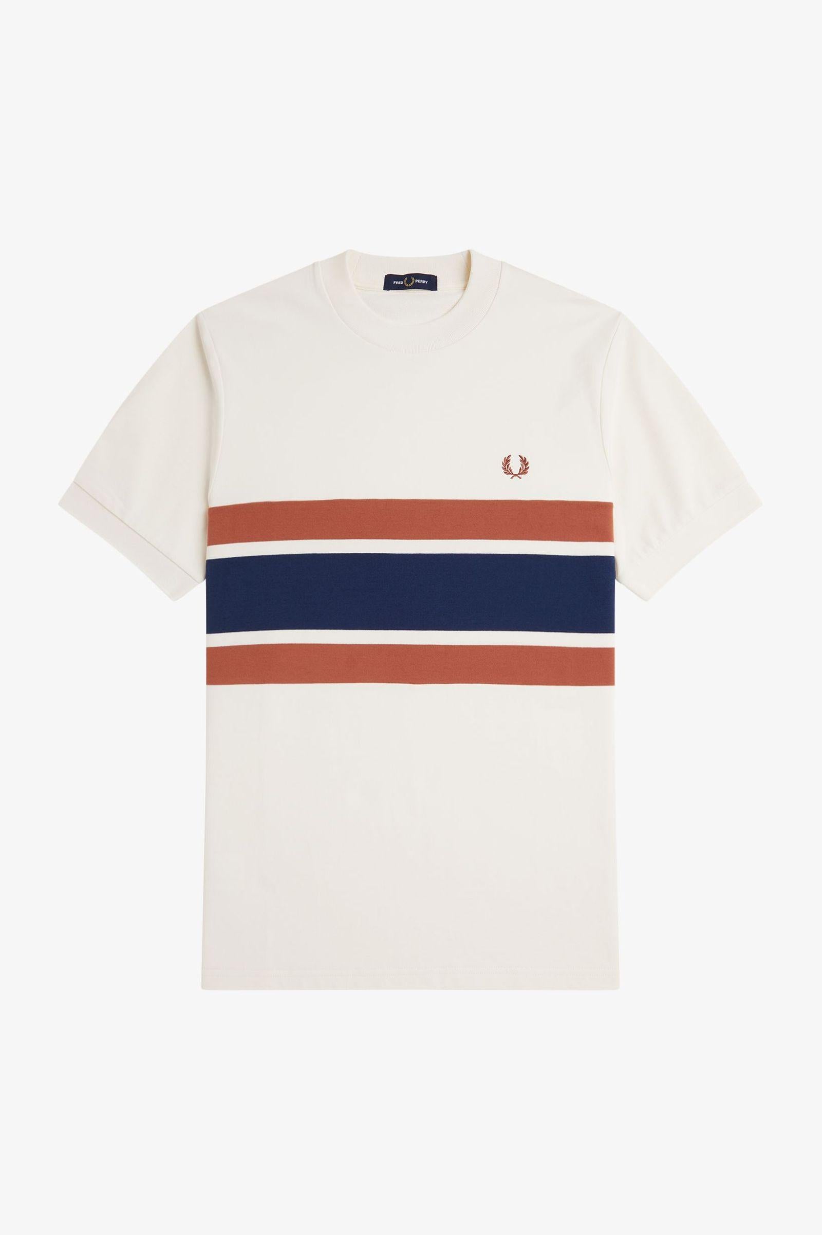 T-shirt a inserti M986053 760 FRED PERRY 