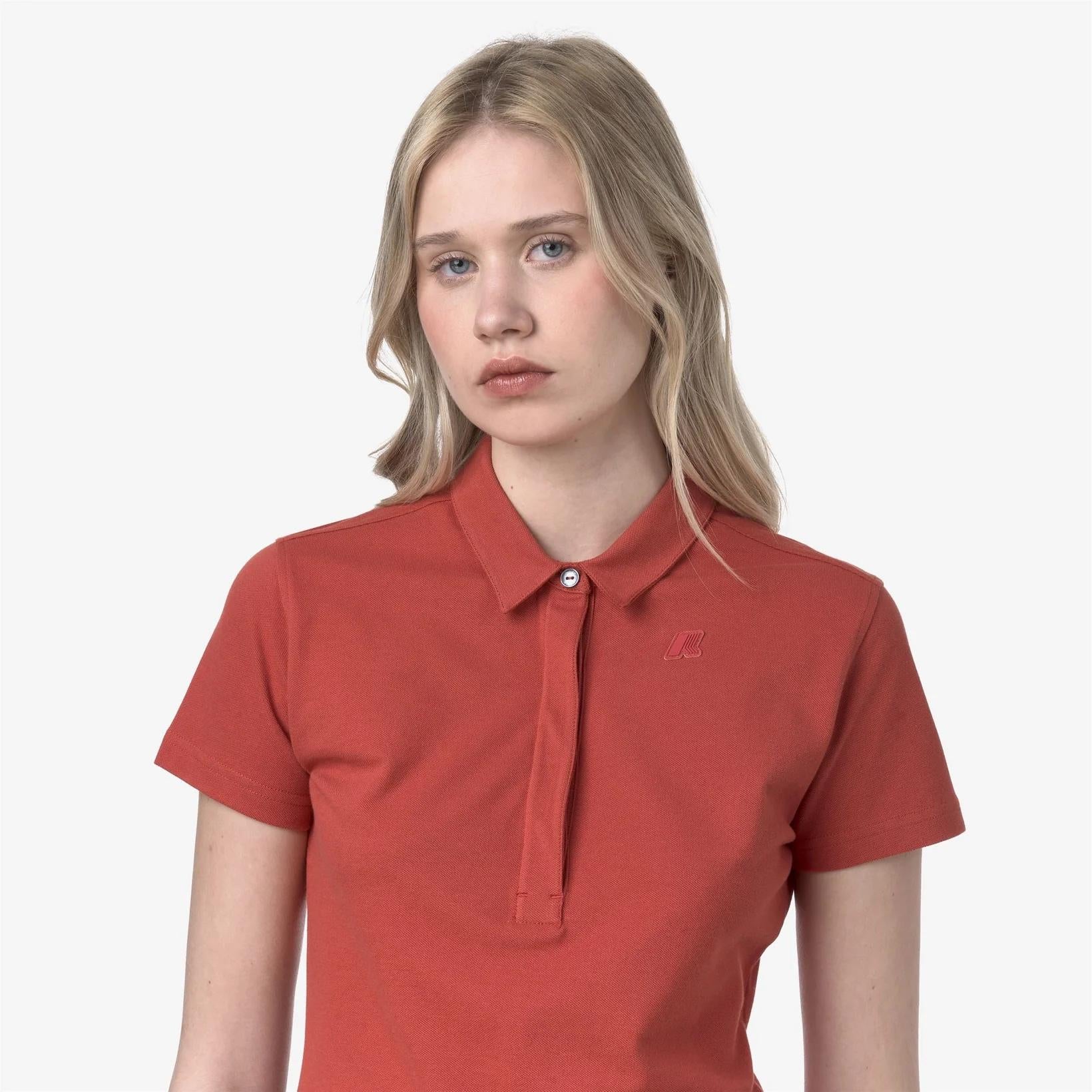 Polo Amedea Pique donna rosso K1127GW 703 K-WAY 