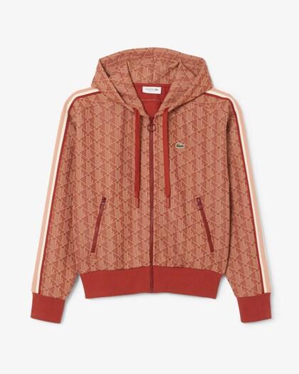 Felpa con cappuccio in jacquard con monogramma SF7606 GTI LACOSTE 