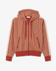 Felpa con cappuccio in jacquard con monogramma