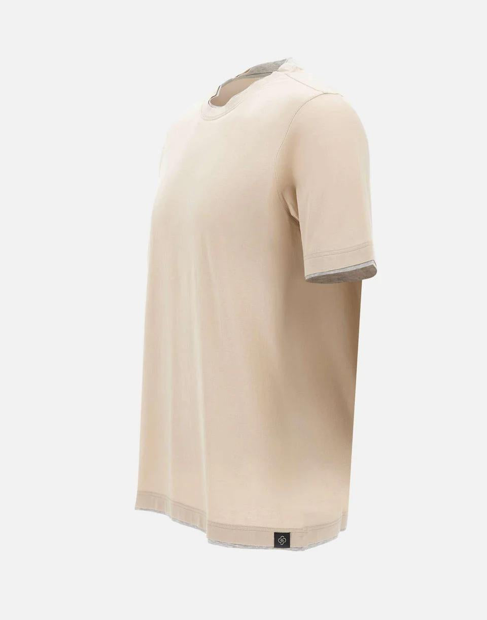 T-shirt con profili a contrasto 60123/73710 008 GRAN SASSO 