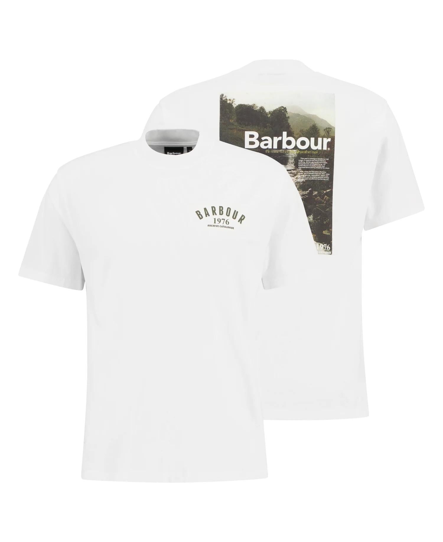 T-shirt oversize con stampa 1966 MTS1576 WH11 BARBOUR 
