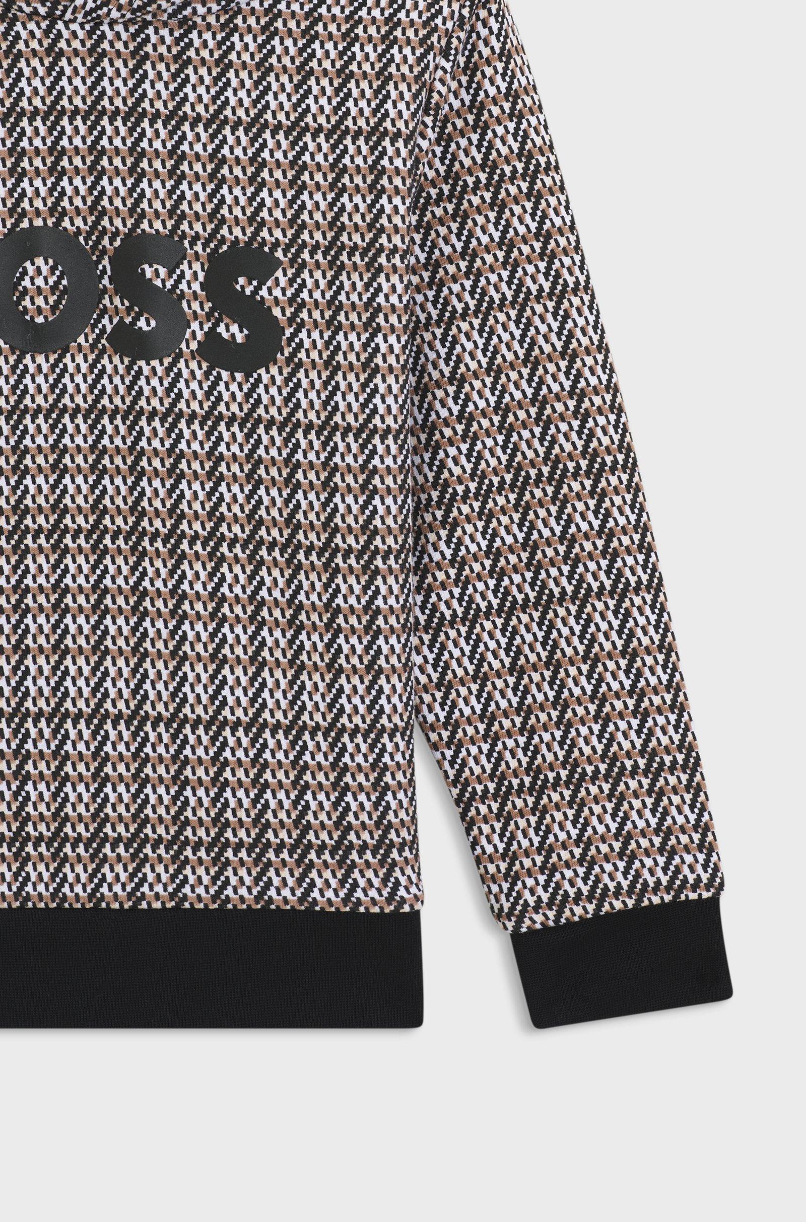 Felpa con cappuccio in pile J52357 09BB BOSS 