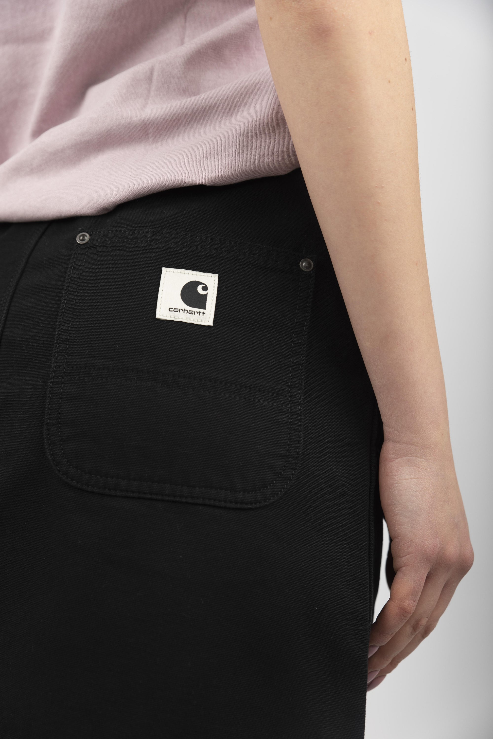 Gonna Women's Maeve Double Knee Skirt black stone washed  I034836 8906 CARHARTT WIP 