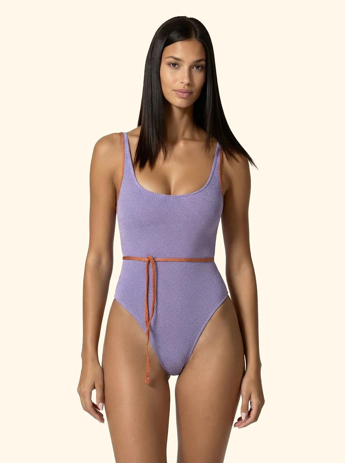 Monokini donna lilla FK26SW1113 LC F**K 