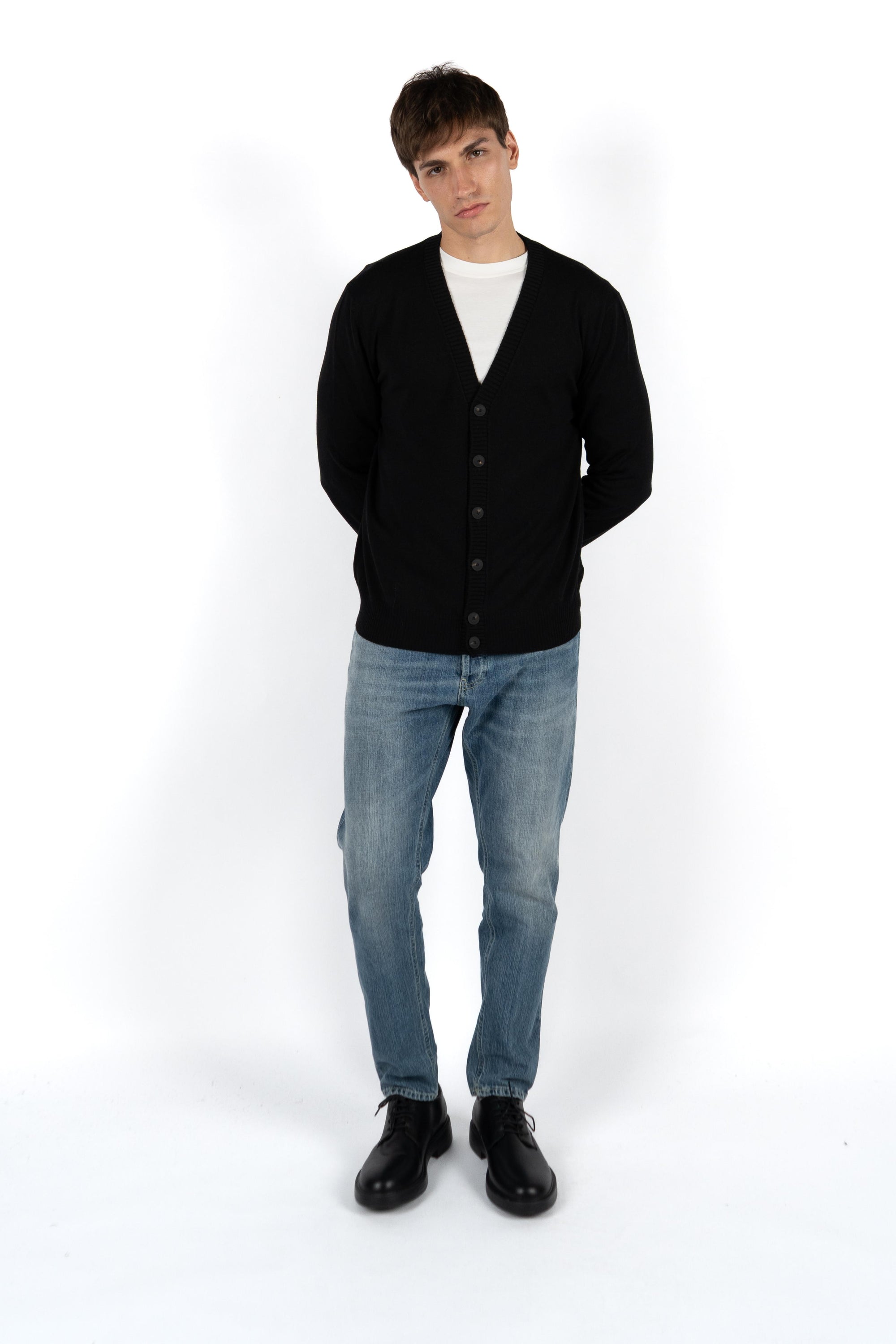 Cardigan scollo a V  57104/14821 099 GRAN SASSO 