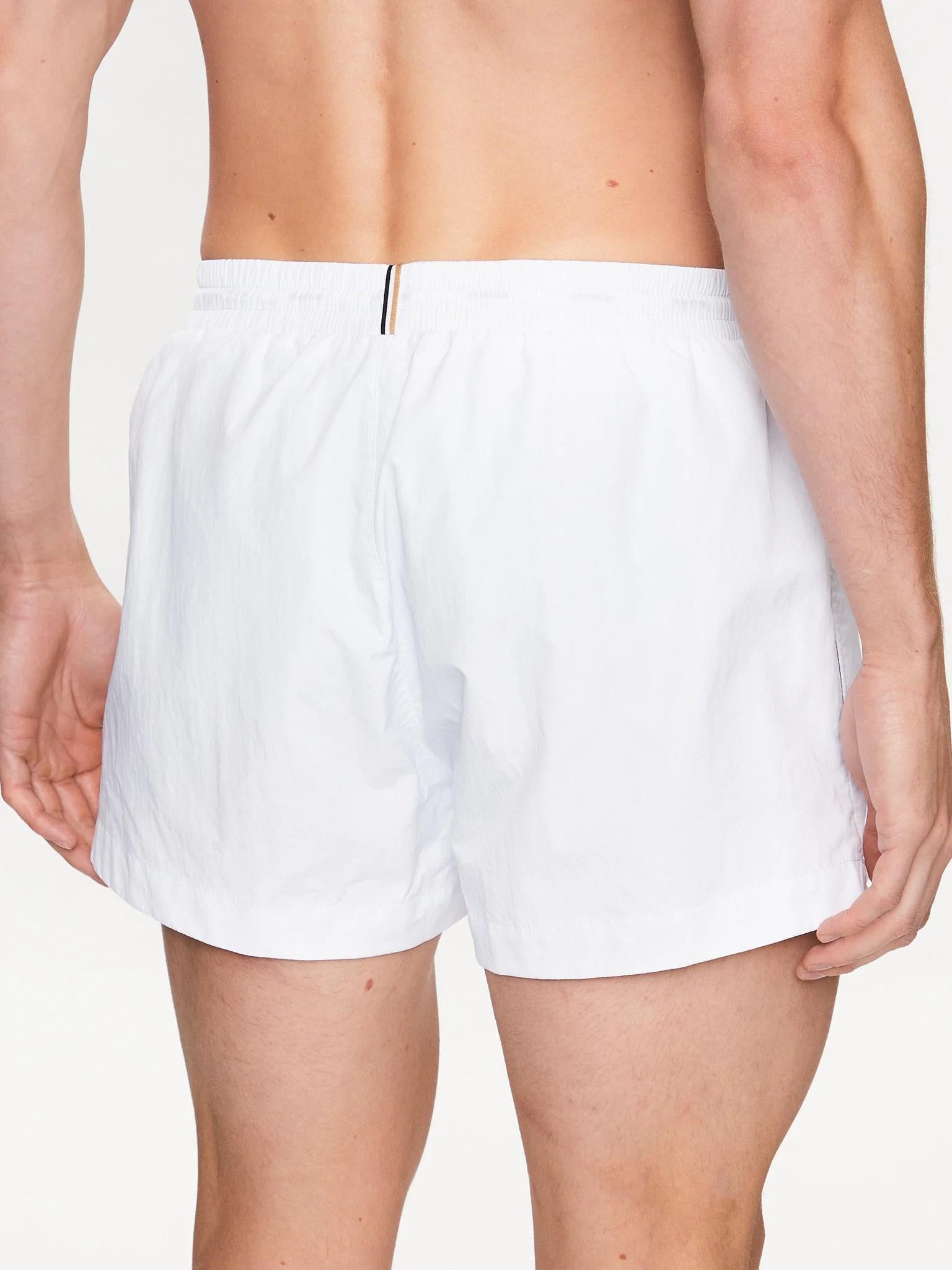 Boxer da mare con logo stampato a contorno 50469280 100 BOSS 