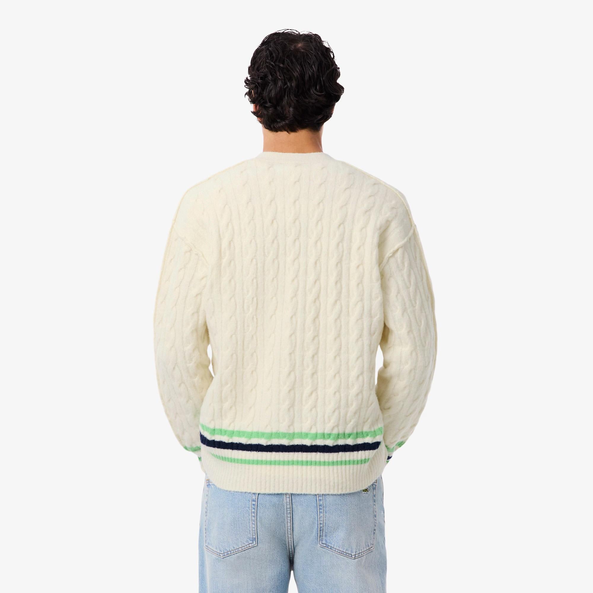 Cardigan a trecce AH5981 9II LACOSTE 