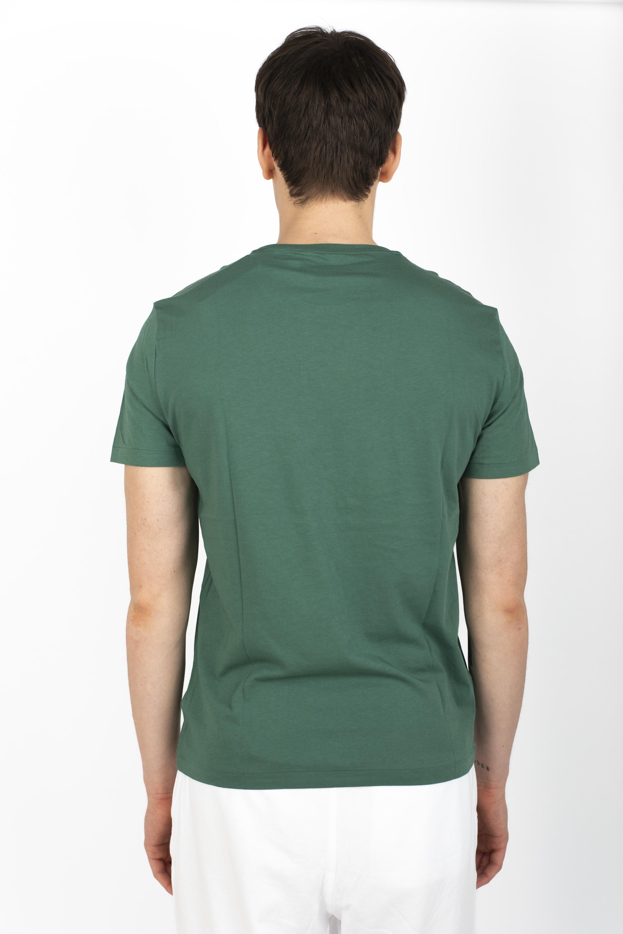 Maglietta in jersey Custom Slim-Fit verde  710671438 422 POLO RALPH LAUREN 