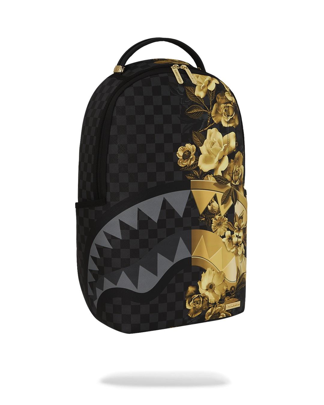 Gold floral remix dlxsv backpack 910B8683 NSZ SPRAYGROUND 