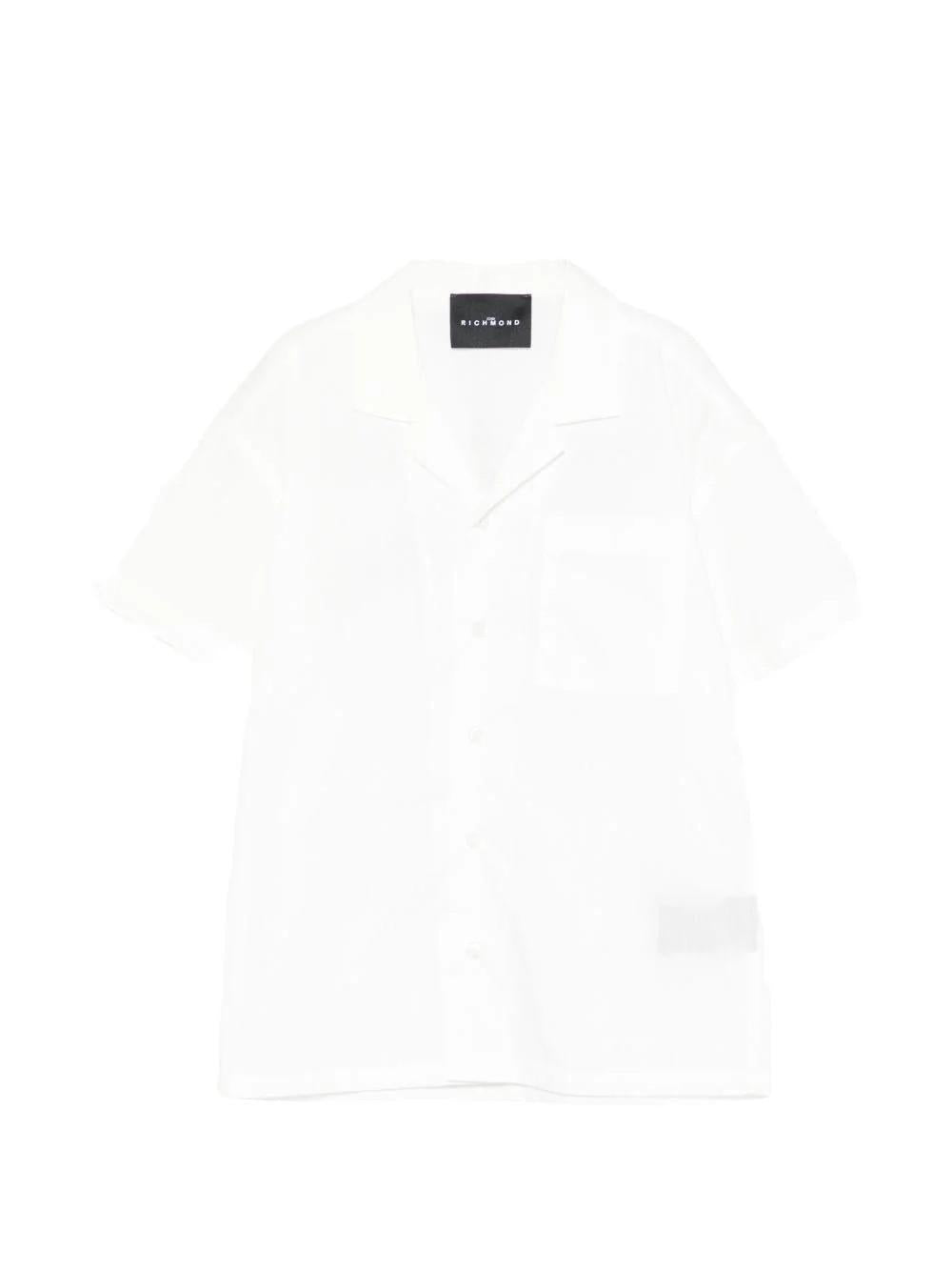 Camicia con taschino RBP26210CA WHITE RICHMOND 