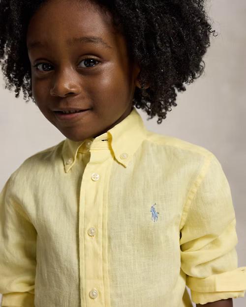 Camicia in lino 322967600 504 POLO RALPH LAUREN 